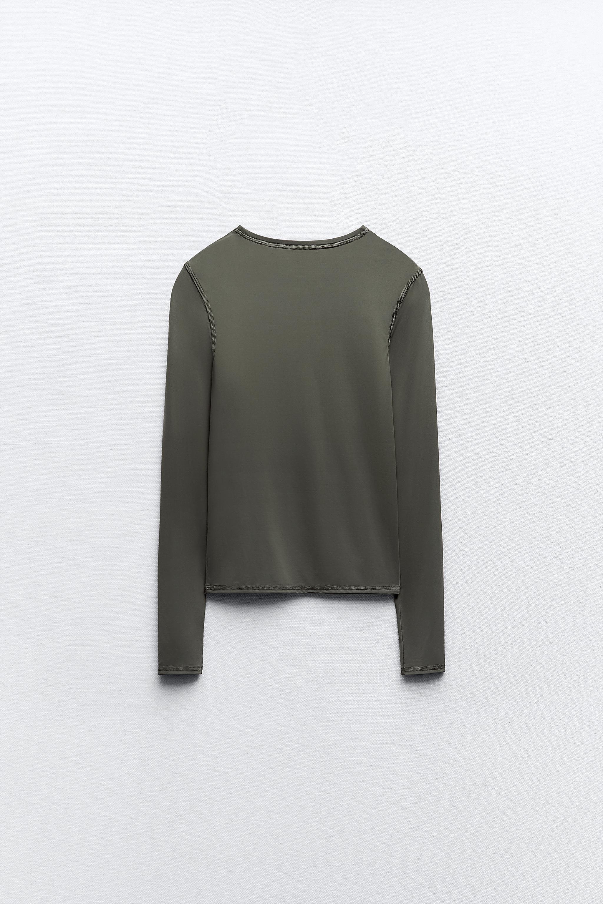 ZARA  Scoop neck long sleeve bodysuit - Chocolate – The Valencia Label