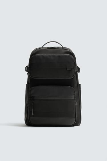 Zara MULTIPOCKET TECHNICAL BACKPACK - Black