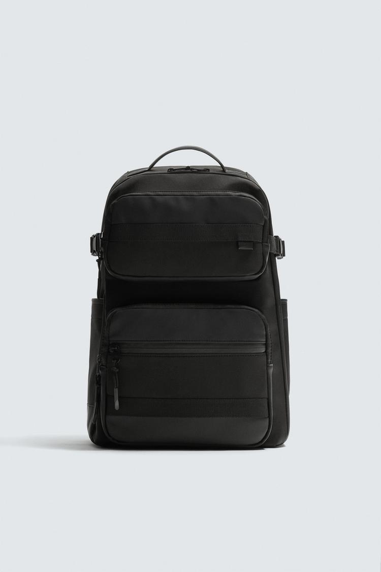 ZARA MULTI-POCKET TECHNICAL BACKPACK