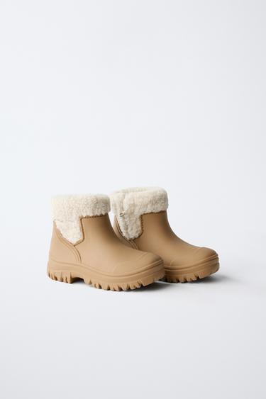 REGENLAARS MET SHEARLING EFFECT - Caramelbruin van Zara