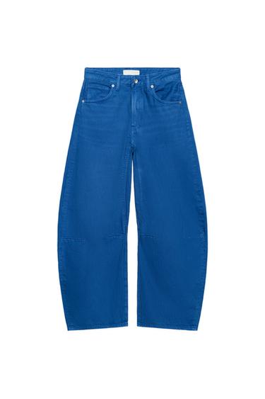 JEANS TRF BALLOON TIRO MEDIO - Azulón de Zara