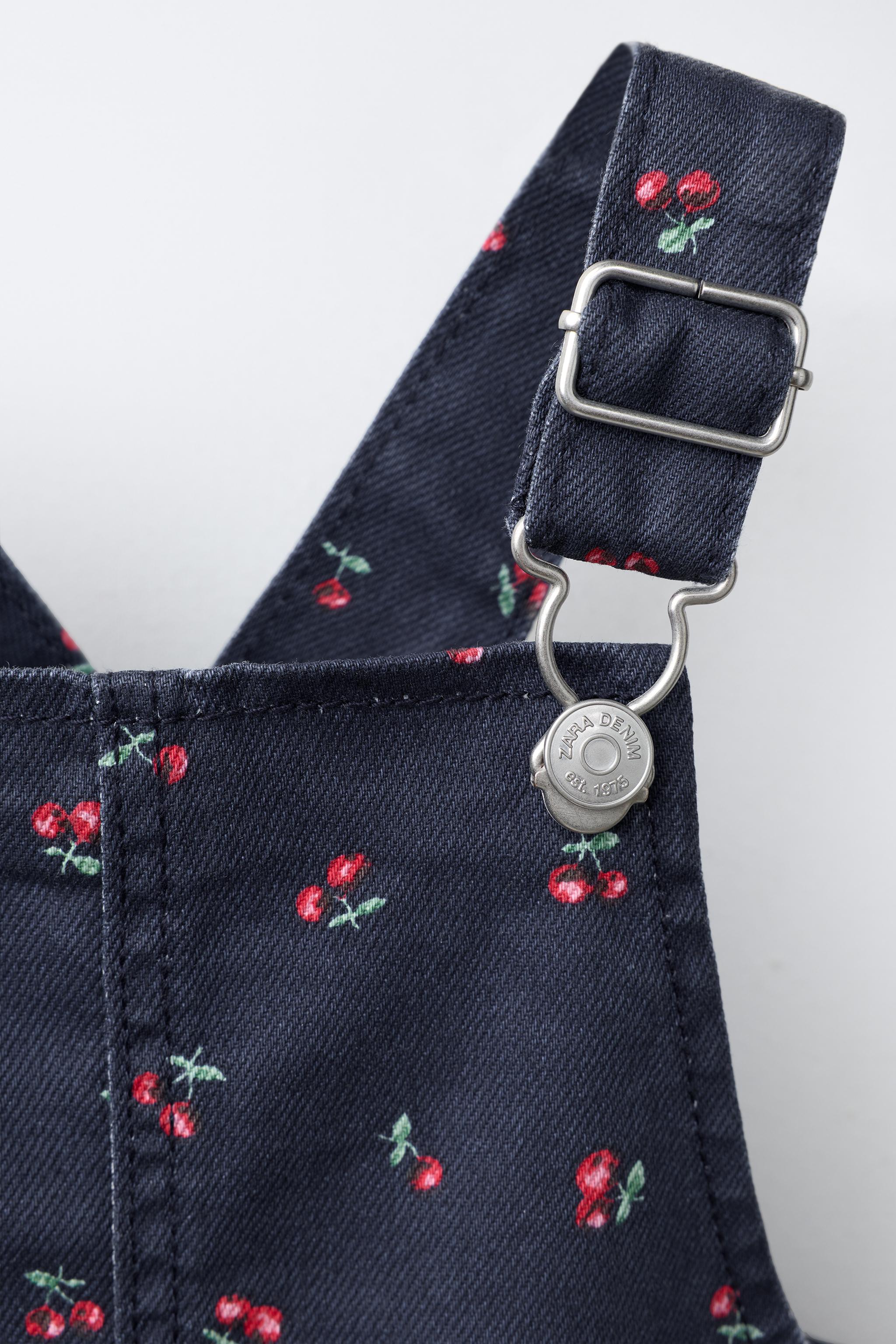 ROBE-SALOPETTE EN SERGÉ CERISES