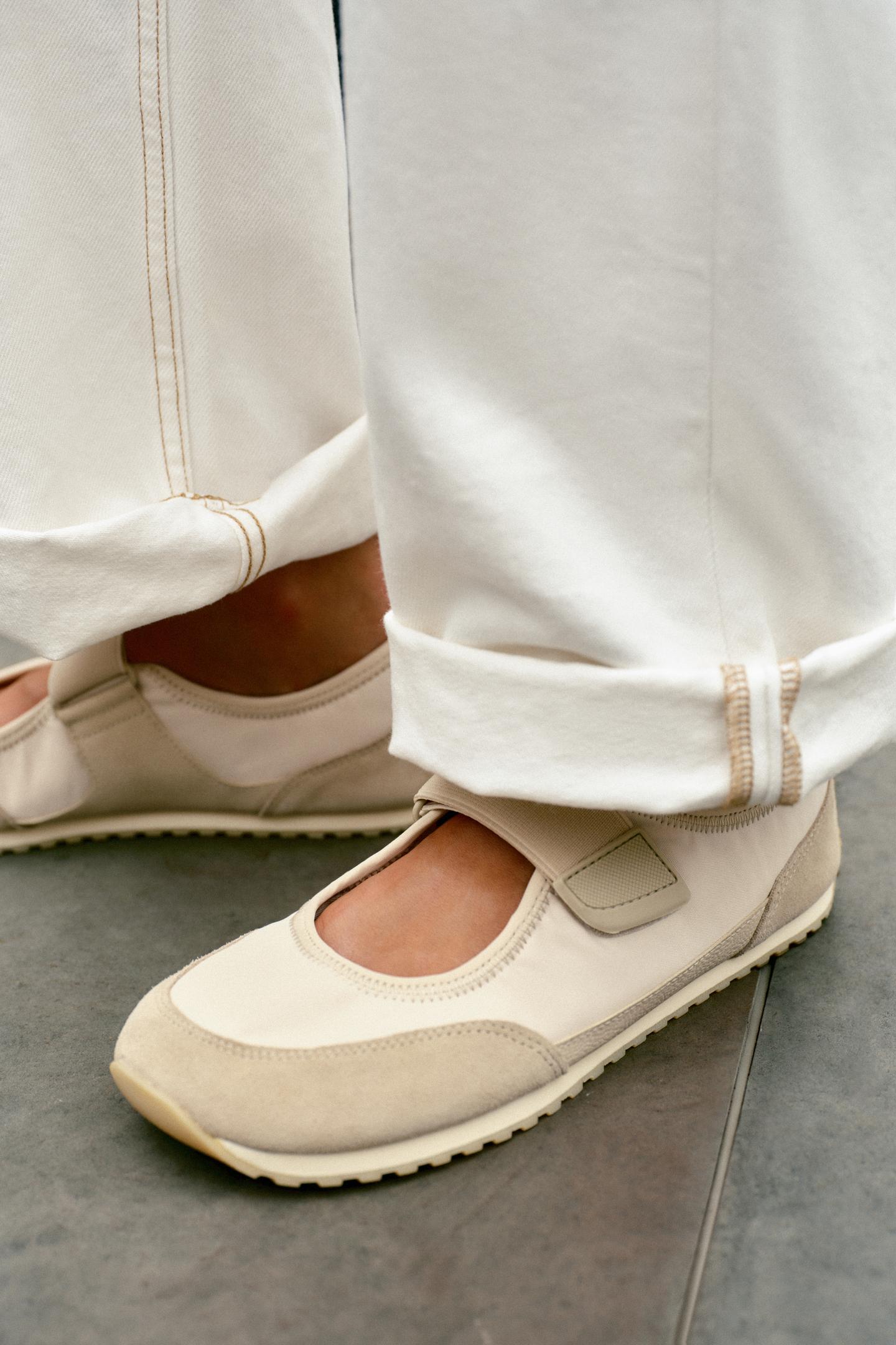 Балетки Zara Barefoot Ballet Flats, цвет: Коричневый — фото 4