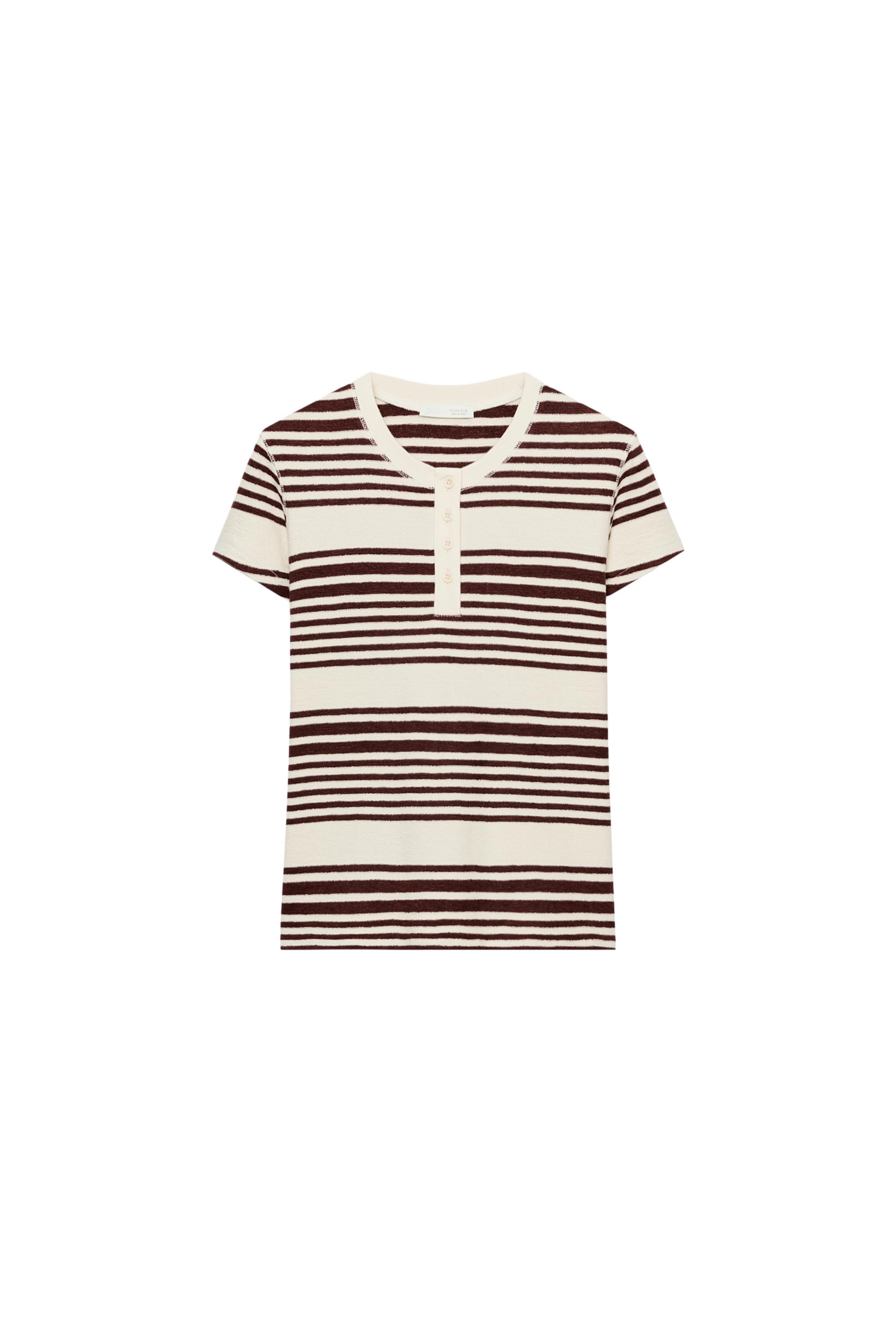 STRIPED HENLEY SHIRT - striped | ZARA United States