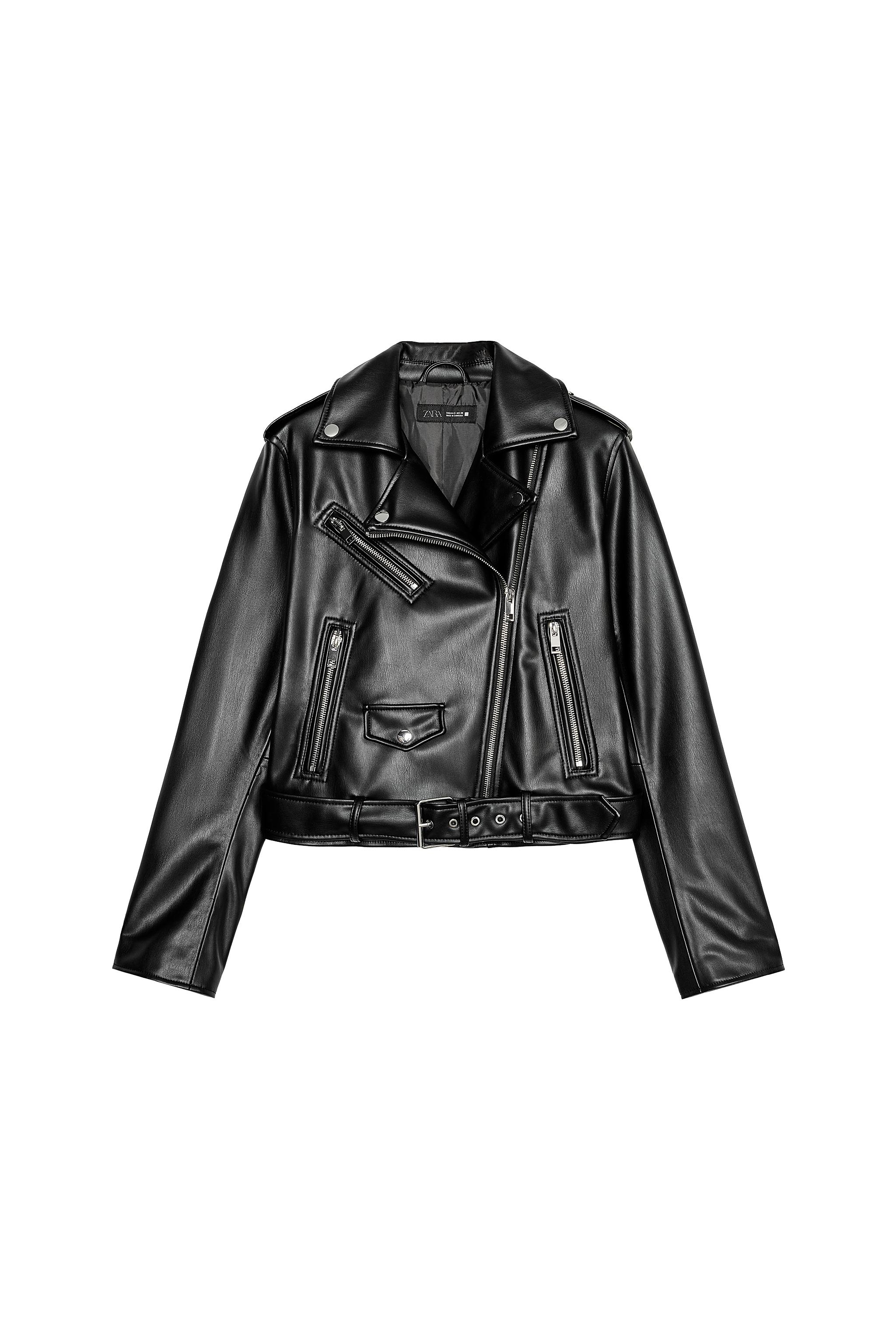 FAUX LEATHER BIKER JACKET - Black | ZARA South Africa
