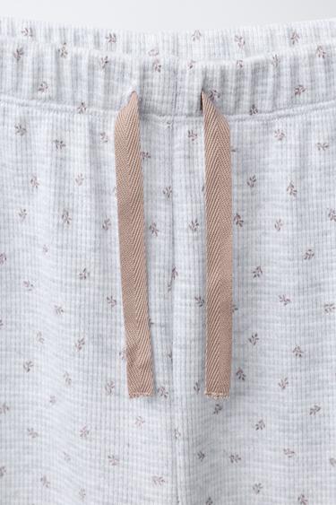 6-14 ANS/ PYJAMA WAFFLE FLEURS - Gris chiné de Zara - Image 6
