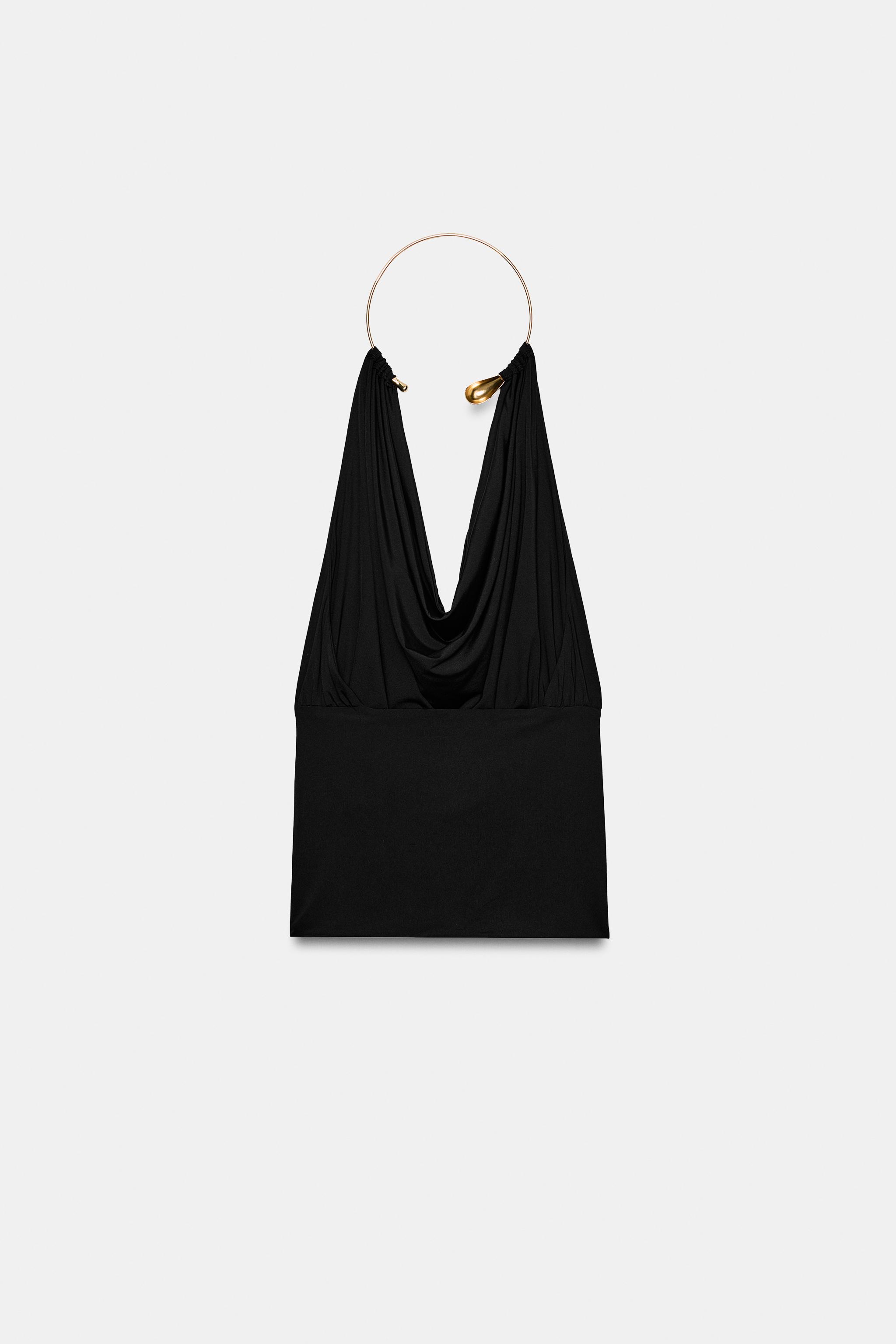 Zara Poliamid Choker Top görsel 6