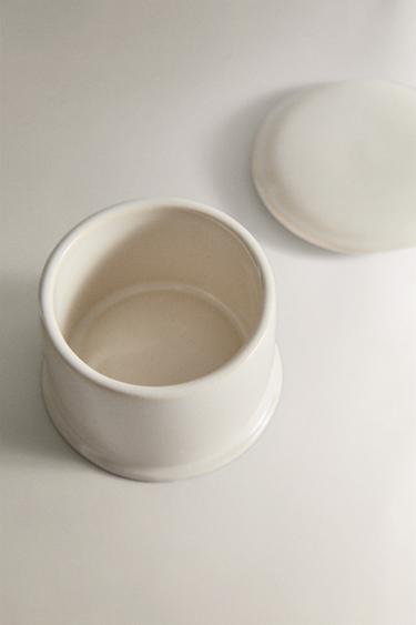 BOÎTE EN CÉRAMIQUE BLANCHE - Écru de Zara - Image 1