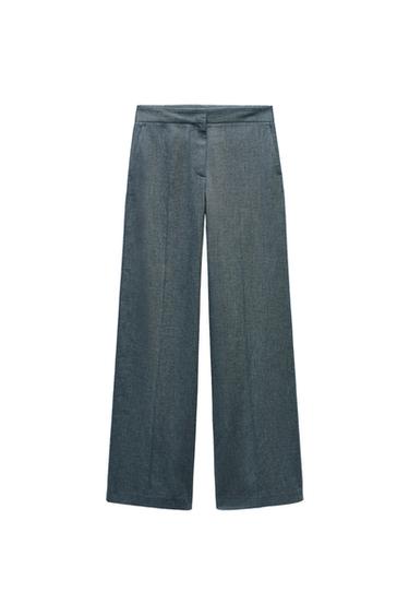 STRAIGHT FIT TROUSERS
