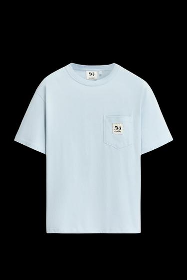 CAMISETA PARCHE BOLSILLO 50TH ANNIVERSARY - Azul claro de Zara - Imagen 0
