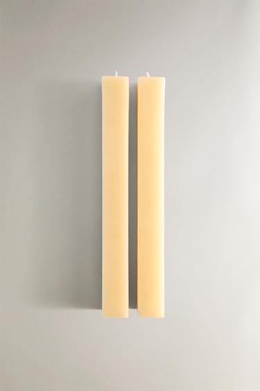 CONJUNTO DE VELAS QUADRADAS (CONJUNTO DE 2) - Baunilha da Zara