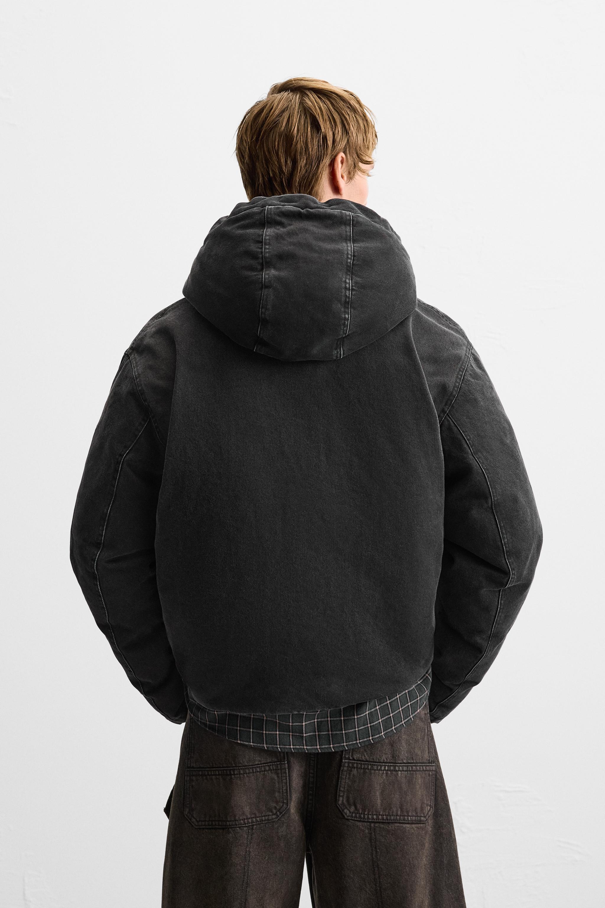 ジッパー パールニット カーディガン - ブラック | ZARA Japan