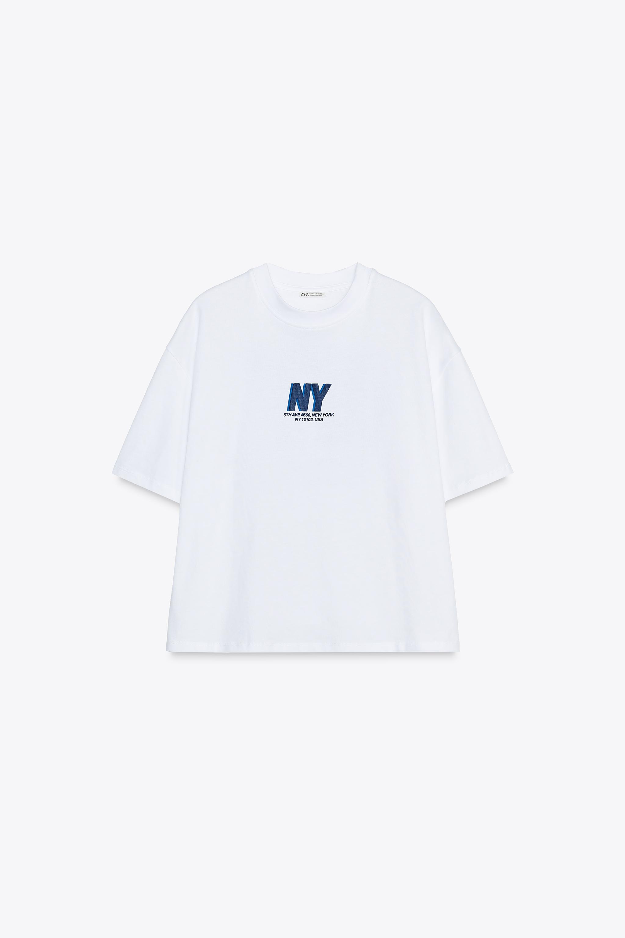 ZARA【NEW】OVERSIZED TEXT T-SHIRT OVERSIZED TEXT T-SHIRT - White | ZARA United States