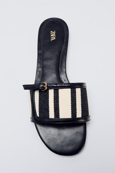 PRINTED FLAT SANDALS - Multicoloured by Zara