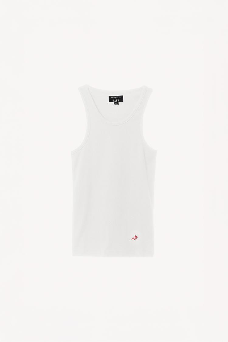 ZARA RIB TANK TOP WILLY CHAVARRIA X ZARA