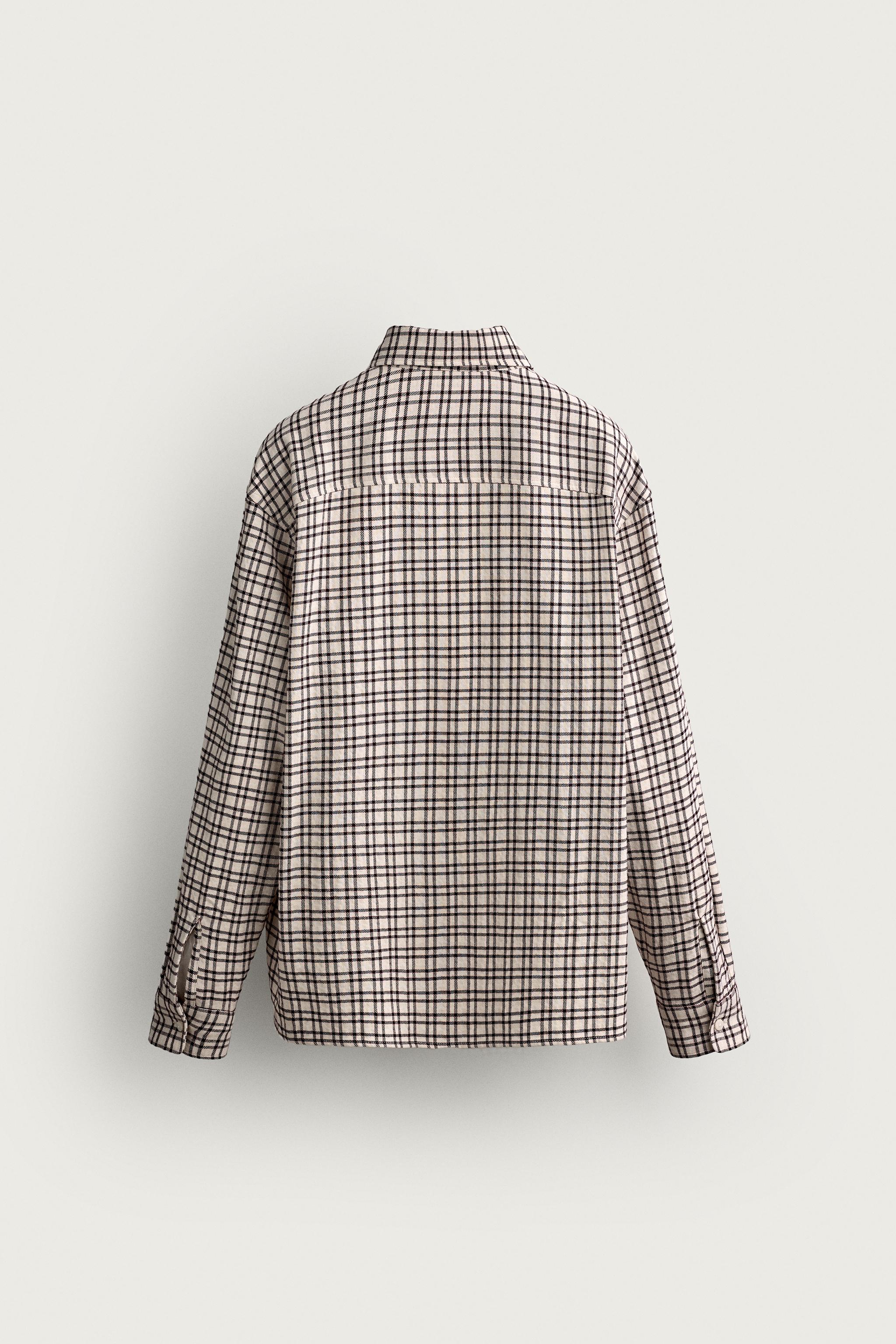 TEXTURED PLAID SHIRT