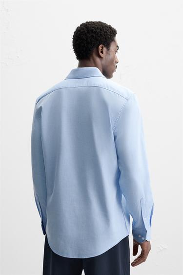 CHEMISE STRUCTURÉE EASY CARE - Bleu ciel de Zara - Image 2