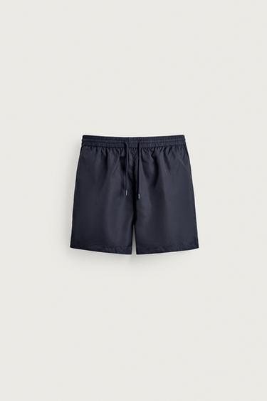 AARON LEVINE X ZARA LONG SWIMMING TRUNKS - Navy blue by Zara