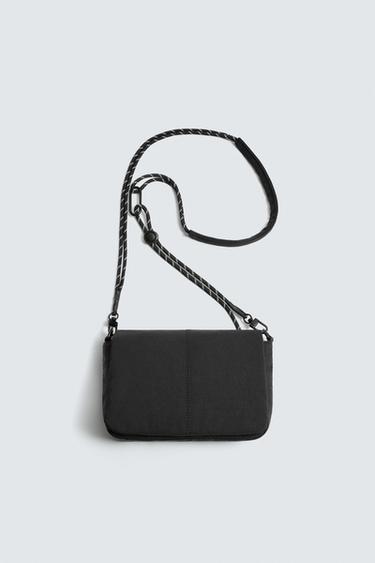 NYLON CROSSBODY BAG - Black by Zara