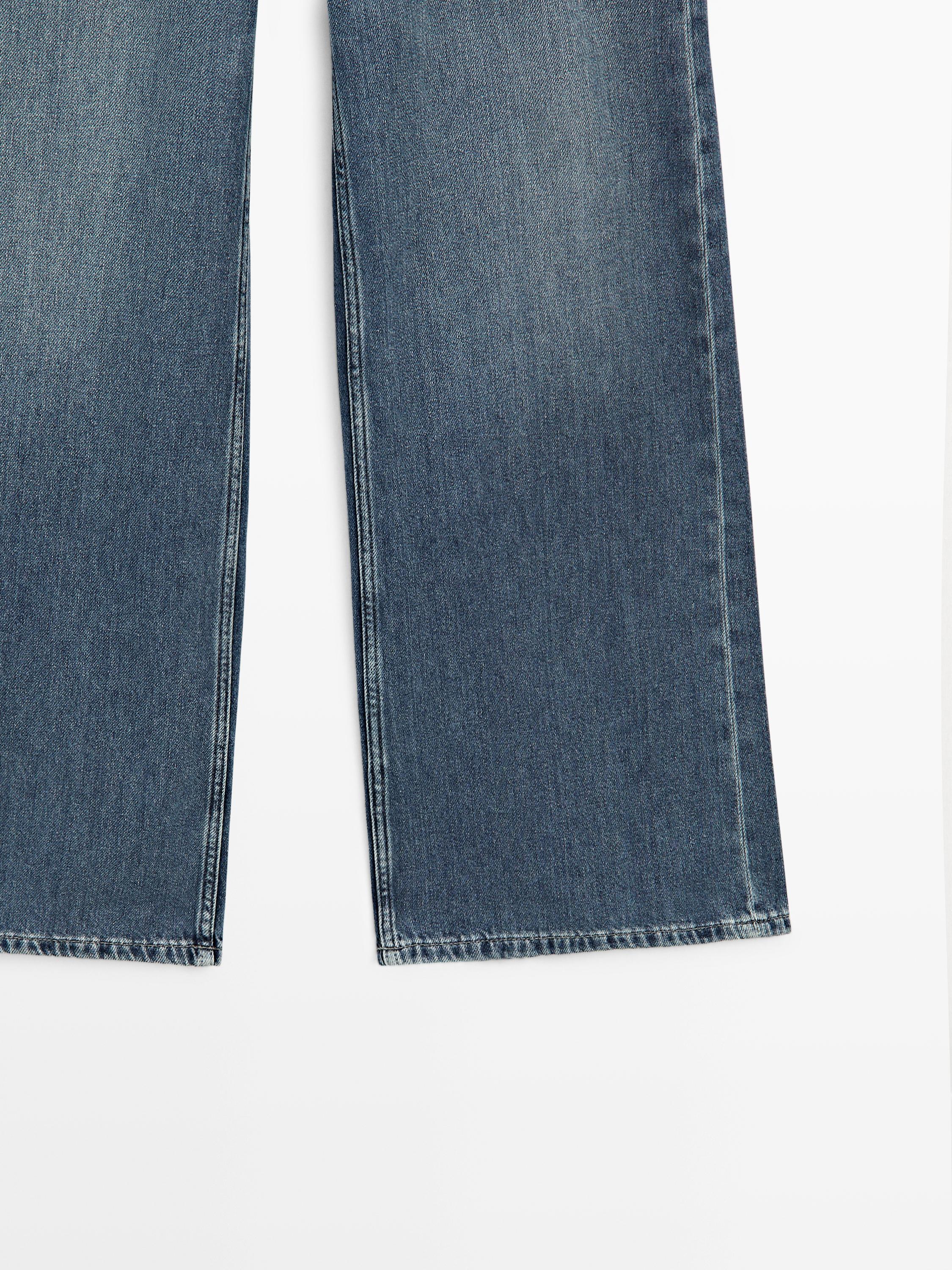Jean wide leg taille haute