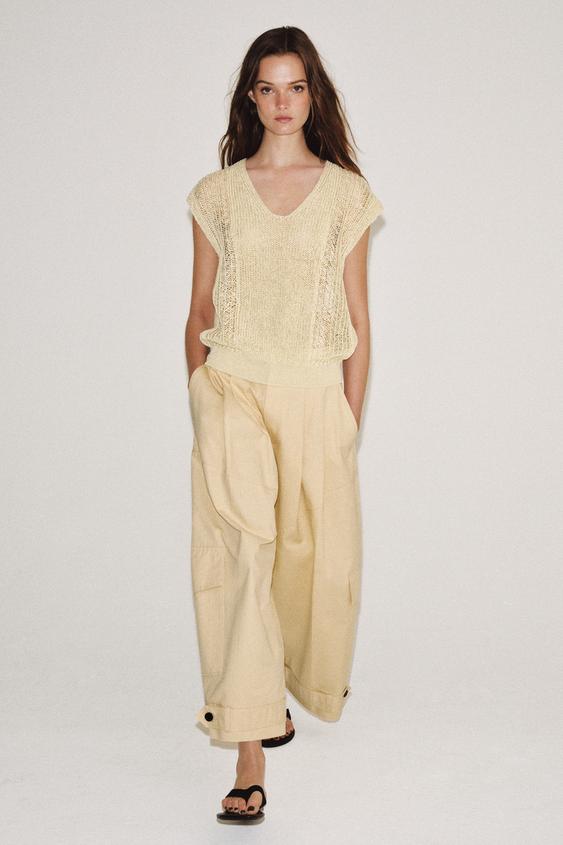 KNIT V-NECK VEST TOP from Zara - $49.90