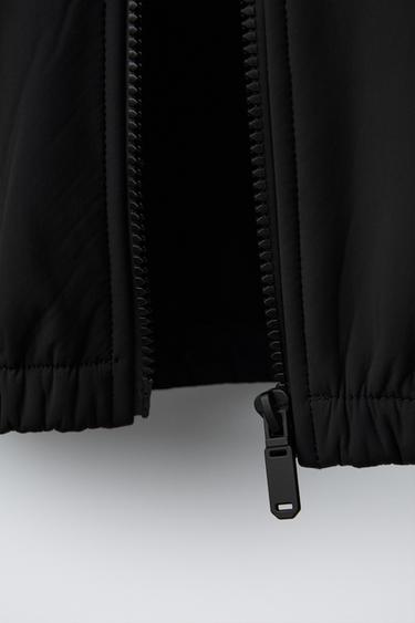LINED HOODED JACKET - Black by Zara - Image 3