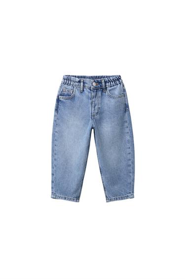 Zara BAGGY JEANS - Mid-blue