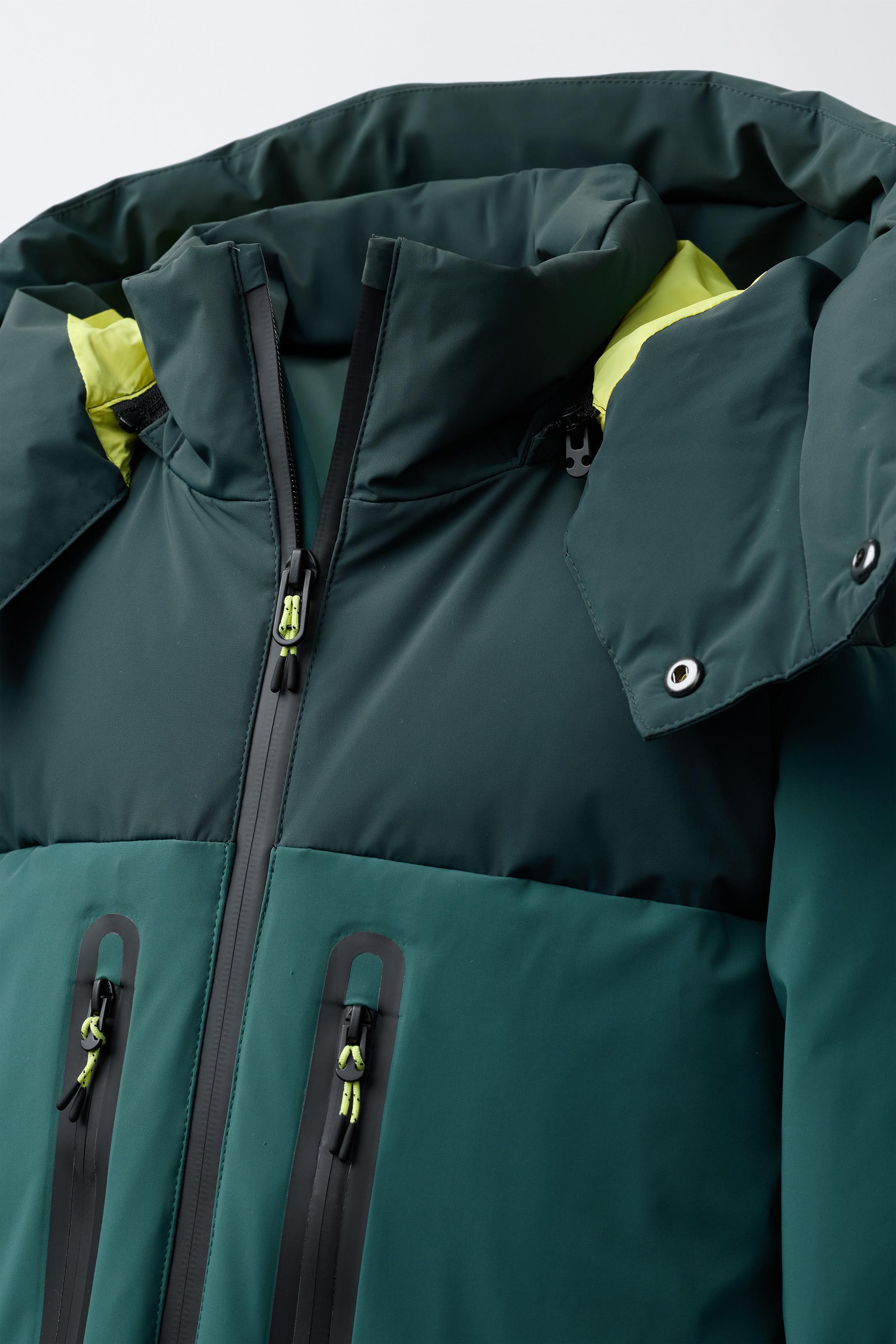 ザラ スキーウェア SKI COLLECTION RECCO® ダウンジャケット RECCO®システム搭載防水防風スキージャケット - オレンジ色 | ZARA