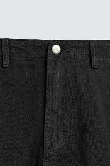 PANTALON CARGO BALLOON FIT - Noir de Zara - Image 7