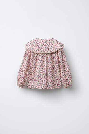 CHEMISE IMPRIMÉE FLEURS - Écru de Zara - Image 1