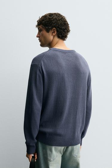 TEXTURED STRUCTURE SWEATER - Faded blue by Zara - Image 2