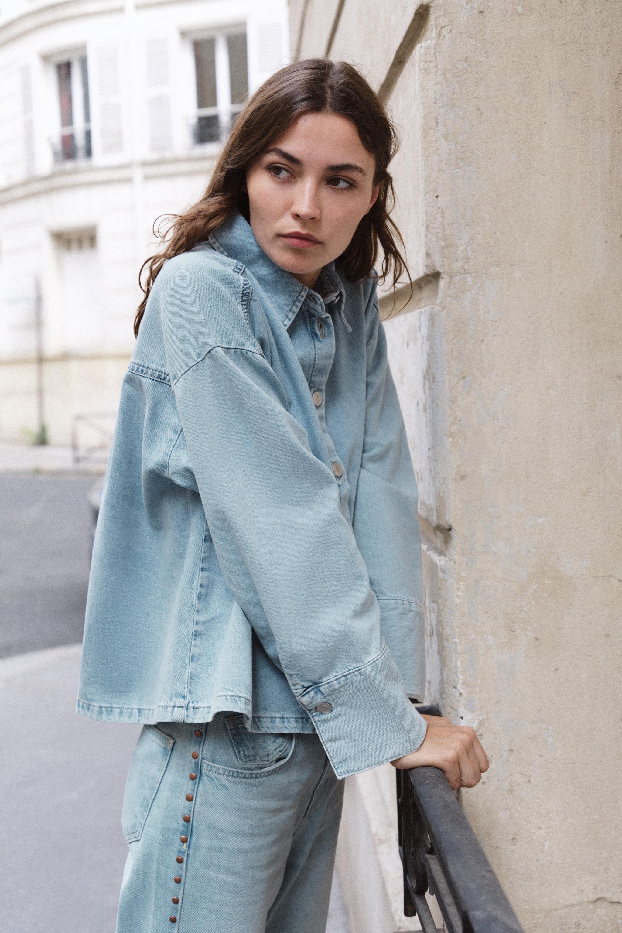 Женские рубашки Zara Z1975 DENIM SHIRT — фото 3
