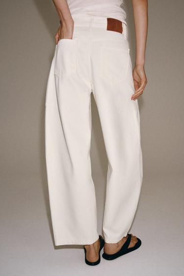 JEAN ZW COLLECTION BALLOON TAILLE MOYENNE - Blanc cassé de Zara - Image 2