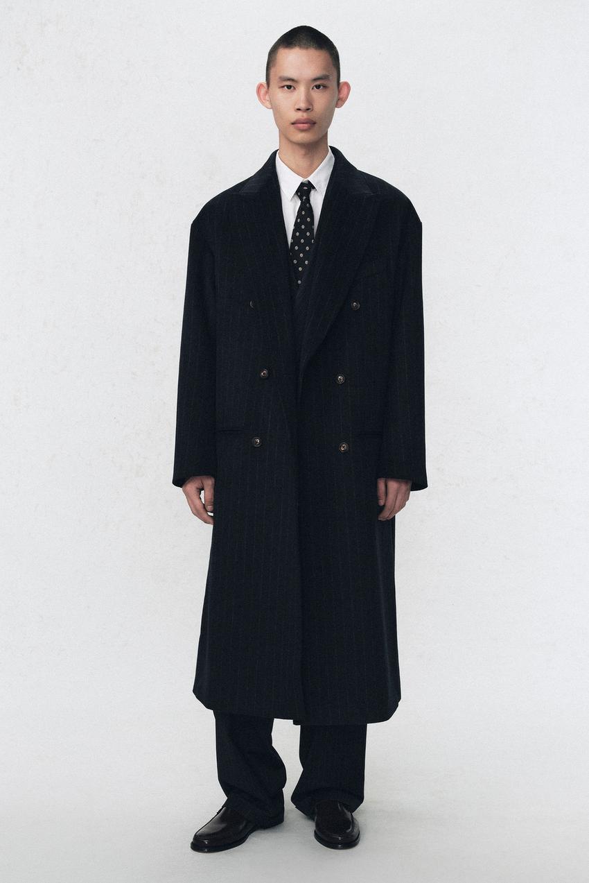 新品ZARA UNIT.01コットンオーバーサイズロングジャケット コートS-M 