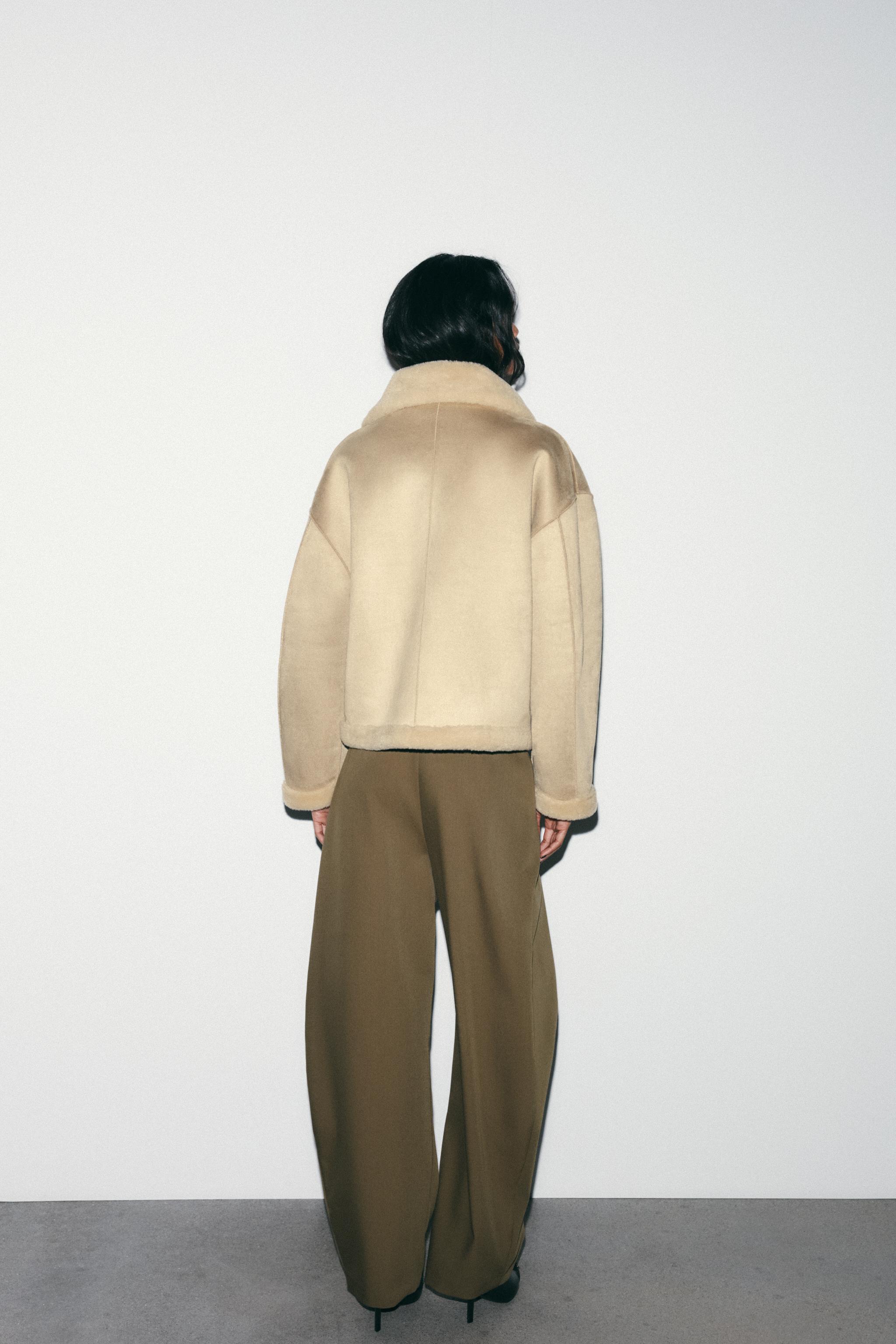 リバーシブルダブルフェイスジャケット - エクリュ | ZARA Japan / 日本