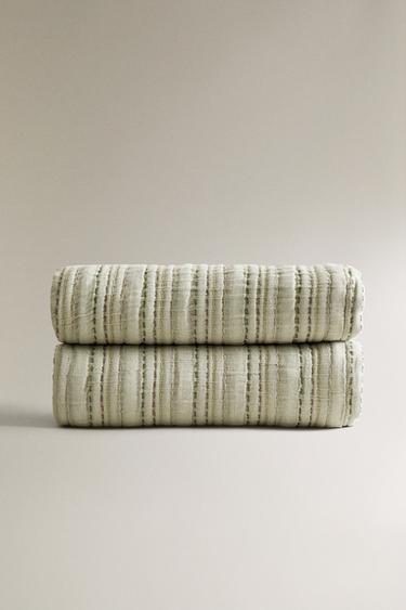COTTON MUSLIN THROW - Blue by Zara - Image 1