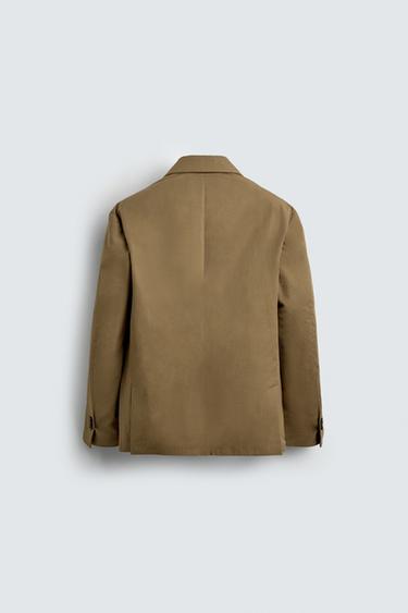 LIMITED EDITION DOUBLE-BREASTED BLAZER - camel by Zara - Image 7