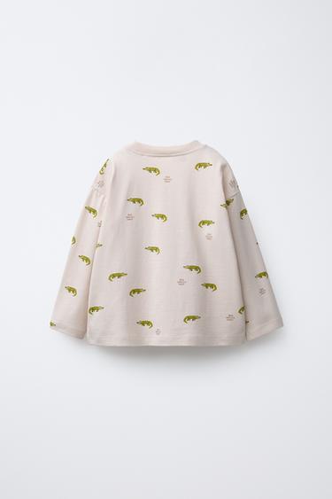T-SHIRT À IMPRIMÉ ANIMAUX - Écru de Zara - Image 1