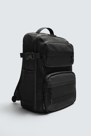 SAC À DOS TECHNIQUE MULTIPOCHES - Noir de Zara - Image 1