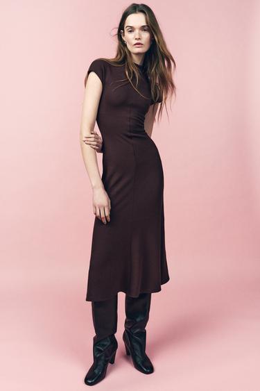 MIDIKLEID SOFT - Dunkles Aubergine von Zara - Bild 0