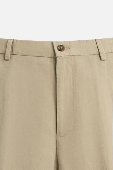 PANTALON DE COSTUME DÉLAVÉ - Beige de Zara - Image 8