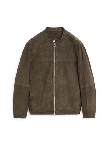 Zara Suede leather jacket - Khaki