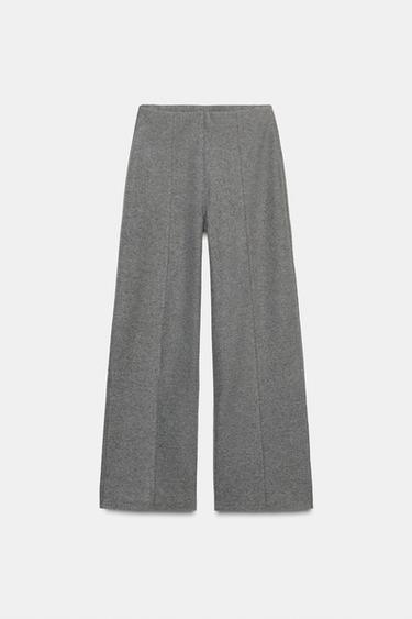 PANTALONS RECTES SOFT - Gris antracita de Zara