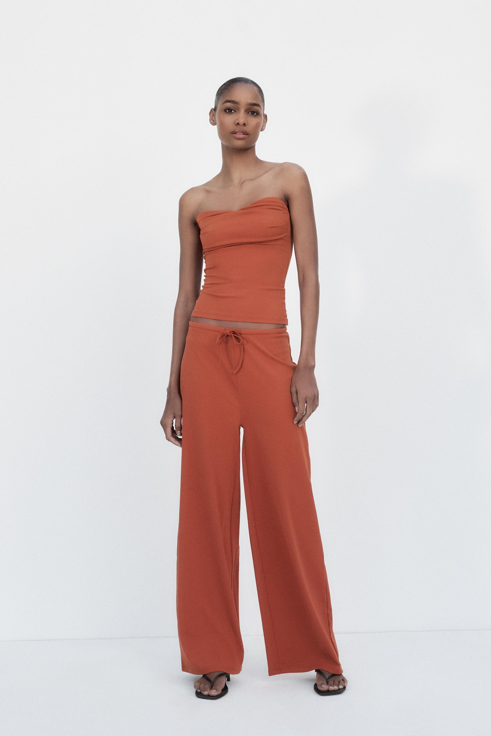 ジャカードテクスチャーパンツ - エクリュ | ZARA Japan / 日本