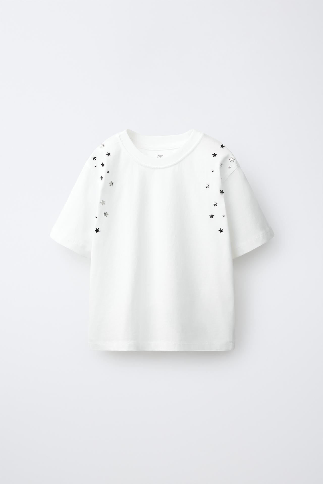STUDDED T-SHIRT — White