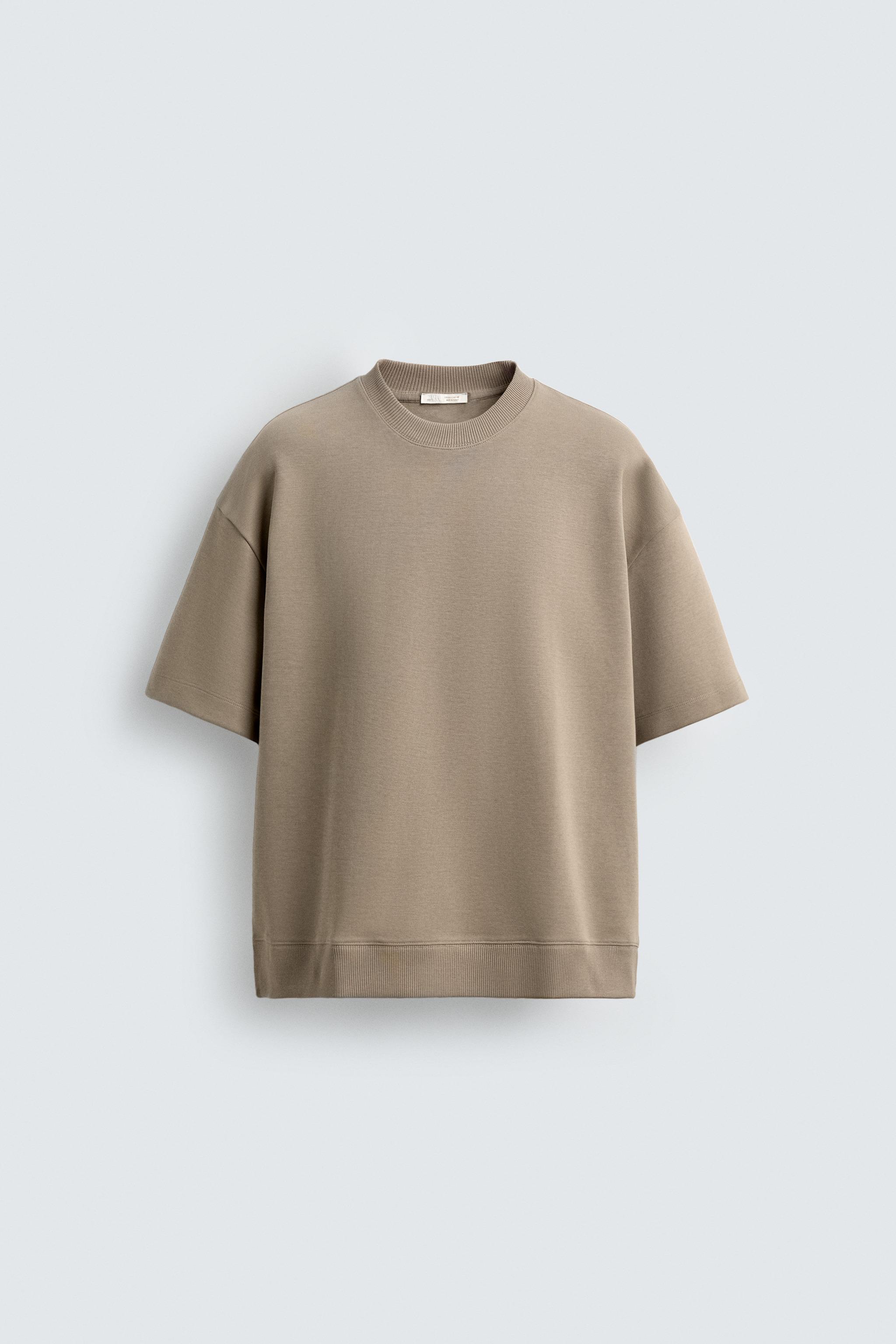 TECHNICAL INTERLOCK SWEATSHIRT - Oyster-white | ZARA South Africa
