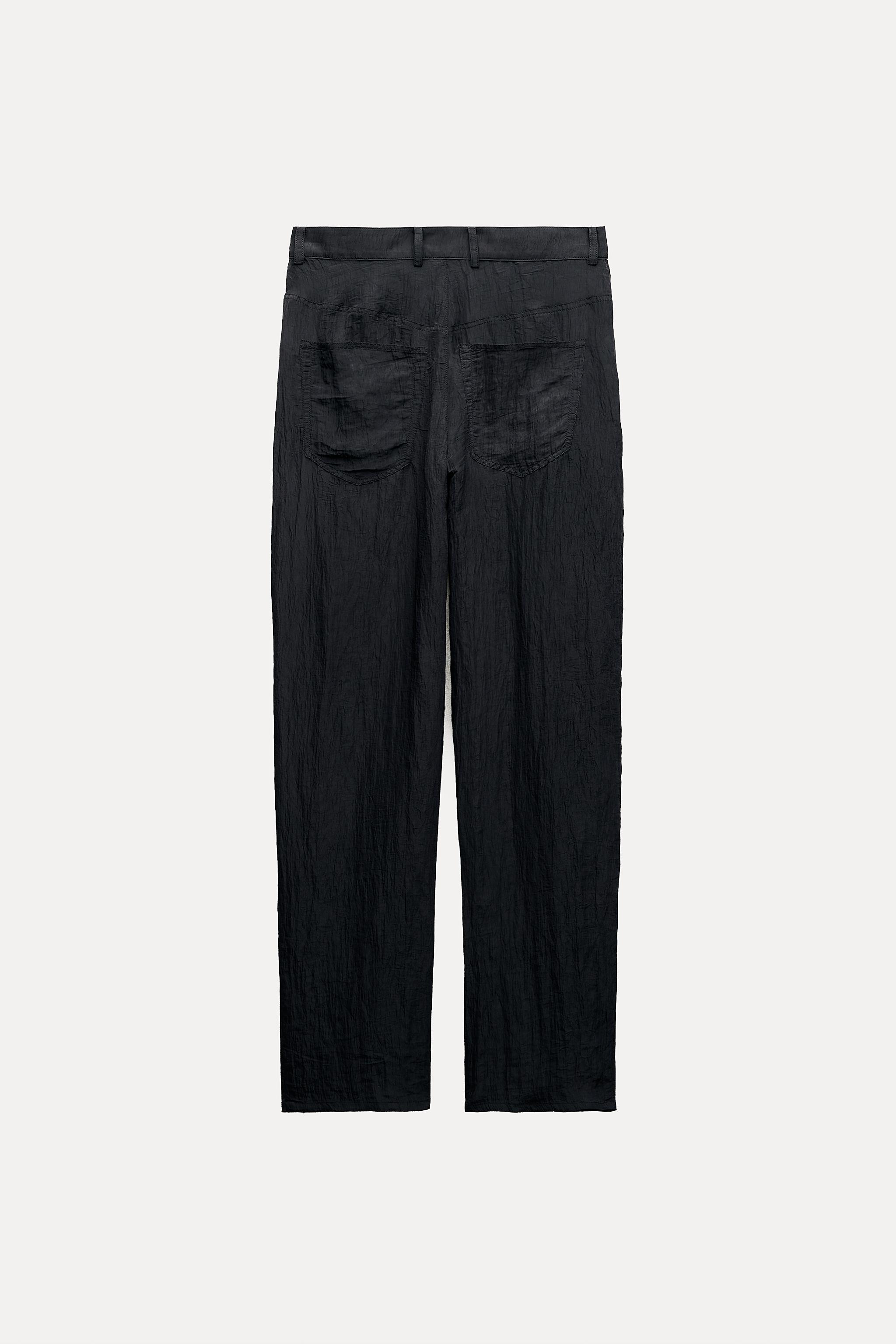 FLOWY PANTS ZW COLLECTION - Dark navy | ZARA United States