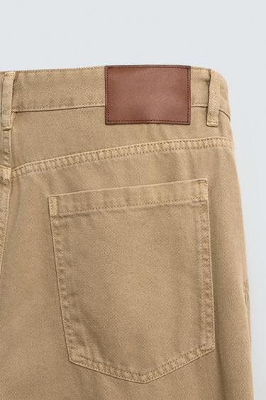 JEAN REGULAR FIT DÉLAVÉ - Beige foncé de Zara - Image 8