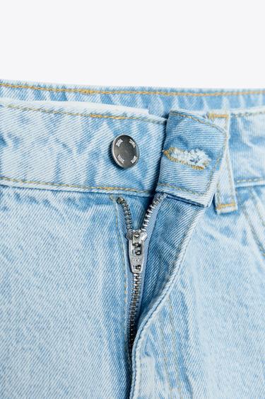 SHORT Z1975 EN JEAN TAILLE HAUTE - Indigo de Zara - Image 7