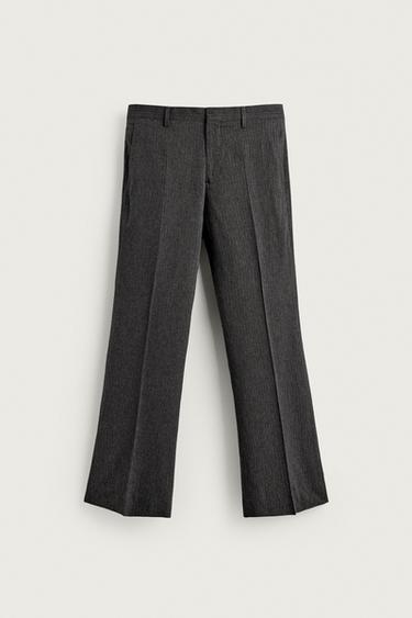 PANTALÓN TRAJE  RAYA DIPLOMÁTICA - Gris de Zara